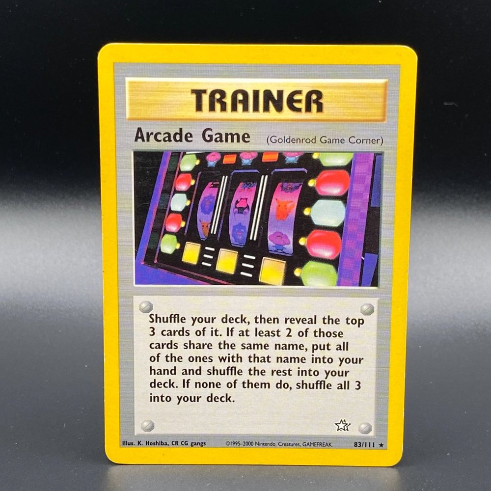 Arcade Game 83/111 Rare Pokemon Card Neo Genesis 2000
